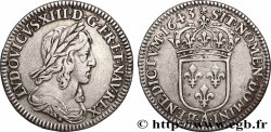 LOUIS XIII LE JUSTE Douzième d&nbsp;écu, buste drapé et cuirassé (2e buste de Jean Warin) 1643 Paris, Monnaie de Matignon