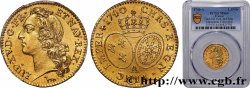 LOUIS XV &nbsp;THE WELL-BELOVED&nbsp; Louis d’or aux écus ovales, tête ceinte d’un bandeau 1740 Paris MS64