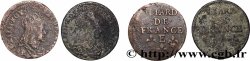 LOUIS XIV &nbsp;THE SUN KING&nbsp; Liard de cuivre “à la tête couronnée”, lot de 2 ex. n.d. Ateliers divers