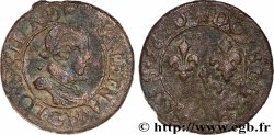 LOUIS XIII  Double tournois, type 2 de Poitiers 1620 Poitiers