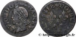 LOUIS XIII  Double tournois, type de Warin 1643 Tours