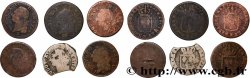 LOUIS XVI Sol dit &nbsp;à l&nbsp;écu&nbsp;, lot de 6 ex. n.d. Ateliers divers