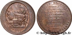 REVOLUTION COINAGE Monneron de 5 sols au serment 1792 