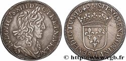 LOUIS XIII Quart d&nbsp;écu, buste drapé (1er buste de Jean Warin) 1642 Paris, Monnaie du Louvre AU