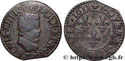 LOUIS XIII  Double tournois 1611 Nantes