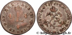 LOUIS XV &nbsp;THE WELL-BELOVED&nbsp; Double sol de billon 1762 Strasbourg