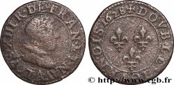 LOUIS XIII  Double tournois, type 5 de Paris 1628 Paris
