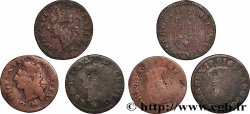 LOUIS XVI Liard à l’écu, lot de 3 ex. n.d. Ateliers divers