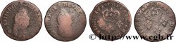 LOUIS XIV &nbsp;THE SUN KING&nbsp; IIII deniers, lot de 2 ex. n.d. Strasbourg
