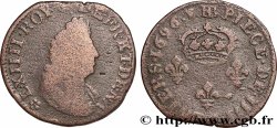 LOUIS XIV &nbsp;THE SUN KING&nbsp; IIII deniers 1696 Strasbourg