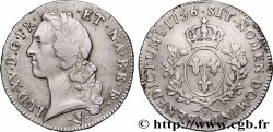 LOUIS XV DIT LE BIEN AIMÉ Écu aux branches d’olivier, tête ceinte d’un bandeau 1756 Pau