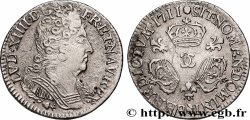 LOUIS XIV LE GRAND OU LE ROI SOLEIL Dixième d&nbsp;écu aux trois couronnes 1711 Besançon