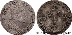LOUIS XIV LE GRAND OU LE ROI SOLEIL Dix sols aux quatre couronnes 1704 Strasbourg