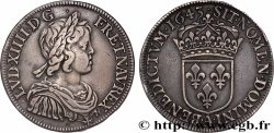 LOUIS XIV LE GRAND OU LE ROI SOLEIL Demi-écu, portrait à la mèche courte 1643 Paris, Monnaie du Louvre
