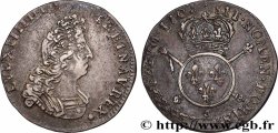 LOUIS XIV LE GRAND OU LE ROI SOLEIL Douzième d&nbsp;écu aux insignes 1702 Paris