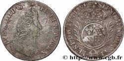 LOUIS XIV &nbsp;THE SUN KING&nbsp; Demi-écu de Flandre aux palmes 1694 Lille VF/XF