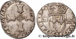 HENRY IV Quart d&nbsp;écu, croix feuillue de face 1609 Bayonne