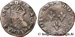 CHARLES X, CARDINAL OF BOURBON Double tournois, type de Dijon 1590 Dijon