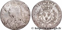 LOUIS XV DIT LE BIEN AIMÉ Écu aux branches d&nbsp;olivier, buste habillé 1730 Orléans