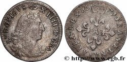 LOUIS XIV &nbsp;THE SUN KING&nbsp; Quatre sols à la croix formée de lis 1675 Paris