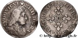 LOUIS XIV &nbsp;THE SUN KING&nbsp; Quatre sols à la croix formée de lis 1675 Lyon ou Vimy-en-Lyonnais