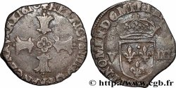 HENRY IV Huitième d&nbsp;écu, croix feuillue de face 1610 Bayonne