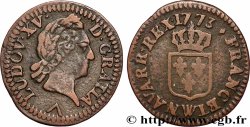 LOUIS XV DIT LE BIEN AIMÉ Liard dit &nbsp;à la vieille tête&nbsp; 1773 Lille