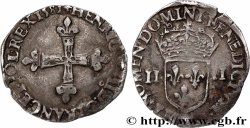 HENRI III Quart d&nbsp;écu, croix de face 1581 Rennes