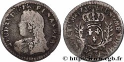 LOUIS XV DIT LE BIEN AIMÉ Vingtième d’écu aux branches d’olivier, buste habillé 1729 Besançon