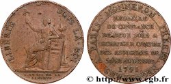 REVOLUTION COINAGE Monneron de 2 sols à la Liberté 1791 Birmingham, Soho