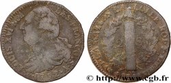 LOUIS XVI 2 sols dit &nbsp;au faisceau&nbsp;, type FRANÇOIS 1792 Paris