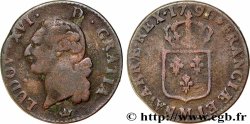 LOUIS XVI (MONARQUE CONSTITUTIONNEL)  Sol dit &nbsp;à l&nbsp;écu&nbsp; 1791 Toulouse