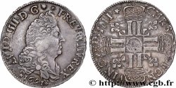 LOUIS XIV LE GRAND OU LE ROI SOLEIL Demi-écu aux huit L, 1er type 1691 Amiens