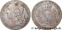 LOUIS XV &nbsp;THE WELL-BELOVED&nbsp; Demi-écu aux branches d’olivier, tête ceinte d’un bandeau 1747 Lille
