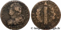 LOUIS XVI 2 sols dit &nbsp;au faisceau&nbsp;, type FRANÇAIS 1793 Strasbourg