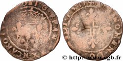 CHARLES IX Double sol parisis, 1er type 1572 Montpellier