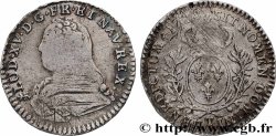 LOUIS XV &nbsp;THE WELL-BELOVED&nbsp; Dixième d’écu aux branches d’olivier, buste habillé 1728 Nantes