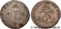 LOUIS XV &nbsp;THE WELL-BELOVED&nbsp; Double sol de billon 1741 Lyon XF/AU