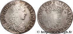 LOUIS XIV &nbsp;THE SUN KING&nbsp; Demi-écu, portrait apollinien 1659 Rennes VF/XF