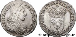LOUIS XIV &nbsp;THE SUN KING&nbsp; Demi-écu, portrait apollinien 1662 Rennes