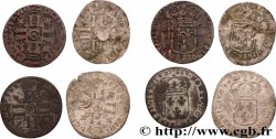 LOUIS XIV &nbsp;THE SUN KING&nbsp; Quinzain aux huit L, lot de 4 ex. n.d. 