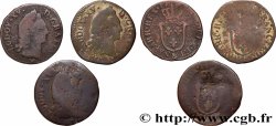 LOUIS XV &nbsp;THE WELL-BELOVED&nbsp; Demi-sol d&nbsp;Aix, lot de 3 ex. n.d. Aix-en-Provence
