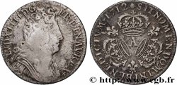 LOUIS XIV &nbsp;THE SUN KING&nbsp; Quart d&nbsp;écu aux trois couronnes 1712 Paris