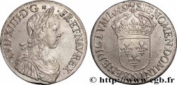 LOUIS XIV &nbsp;THE SUN KING&nbsp; Écu, portrait à la mèche longue 1649 Montpellier XF/AU