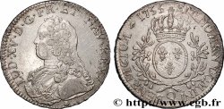 LOUIS XV &nbsp;THE WELL-BELOVED&nbsp; Écu aux branches d&nbsp;olivier, buste habillé 1735 Perpignan XF