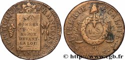 CONVENZIONE NAZIONALE 1 sol dit &nbsp;à la table de loi&nbsp; 1793 Strasbourg