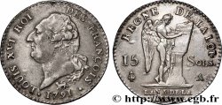 LOUIS XVI 15 sols dit &nbsp;au génie&nbsp;, type FRANÇOIS 1791 Paris