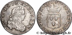 LOUIS XV &nbsp;THE WELL-BELOVED&nbsp; Tiers d&nbsp;écu de France 1721 La Rochelle