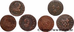 LOUIS XIII  Double tournois, lot de 3 ex. s.m. Atelier indéterminé