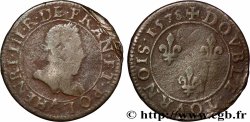 HENRY III Double tournois, 1er type de Paris 1578 Paris, Moulin des Étuves